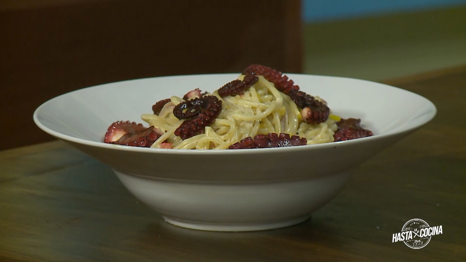 Espaguetti con pulpo