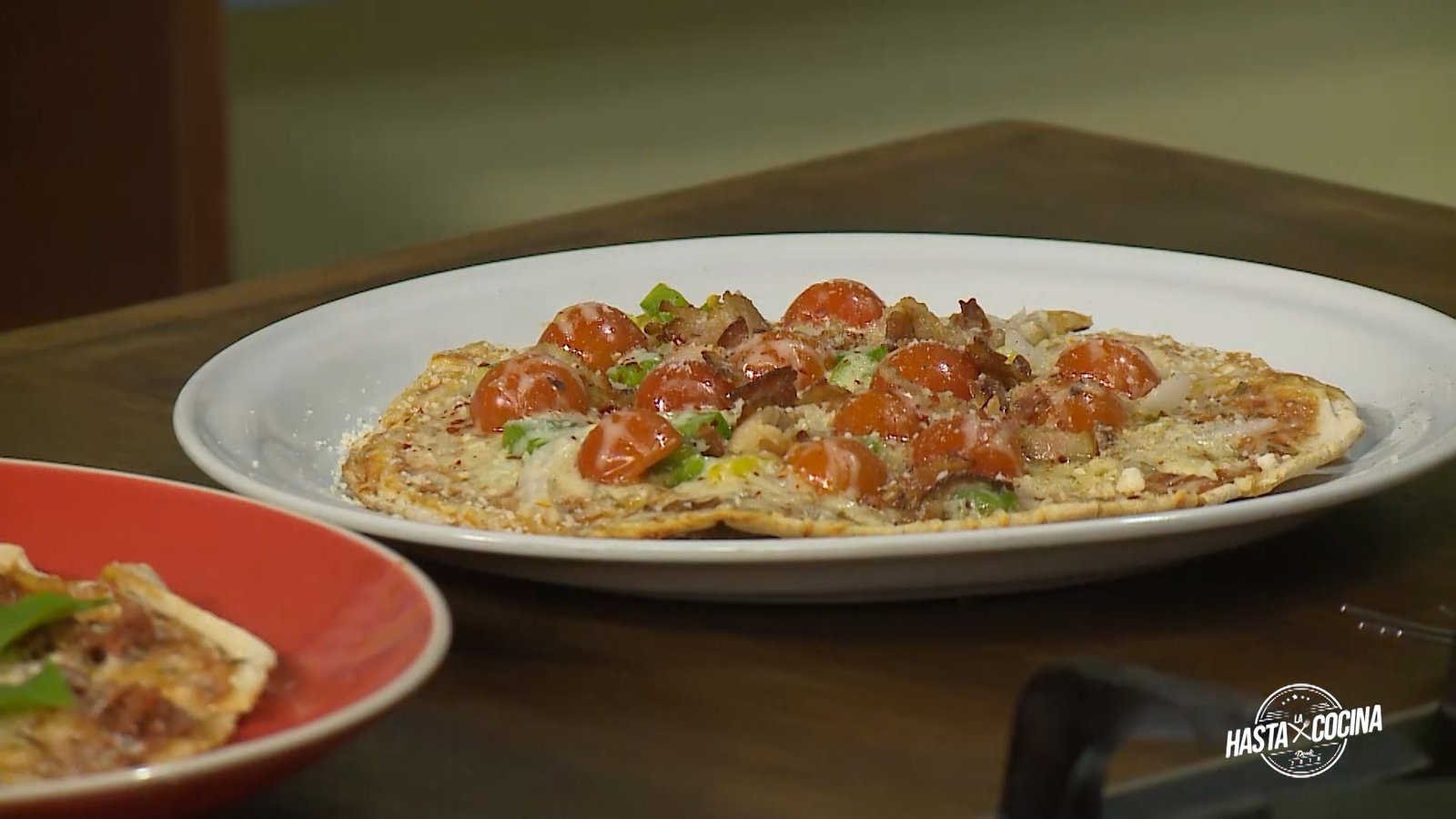 Pizza casera con pan pita