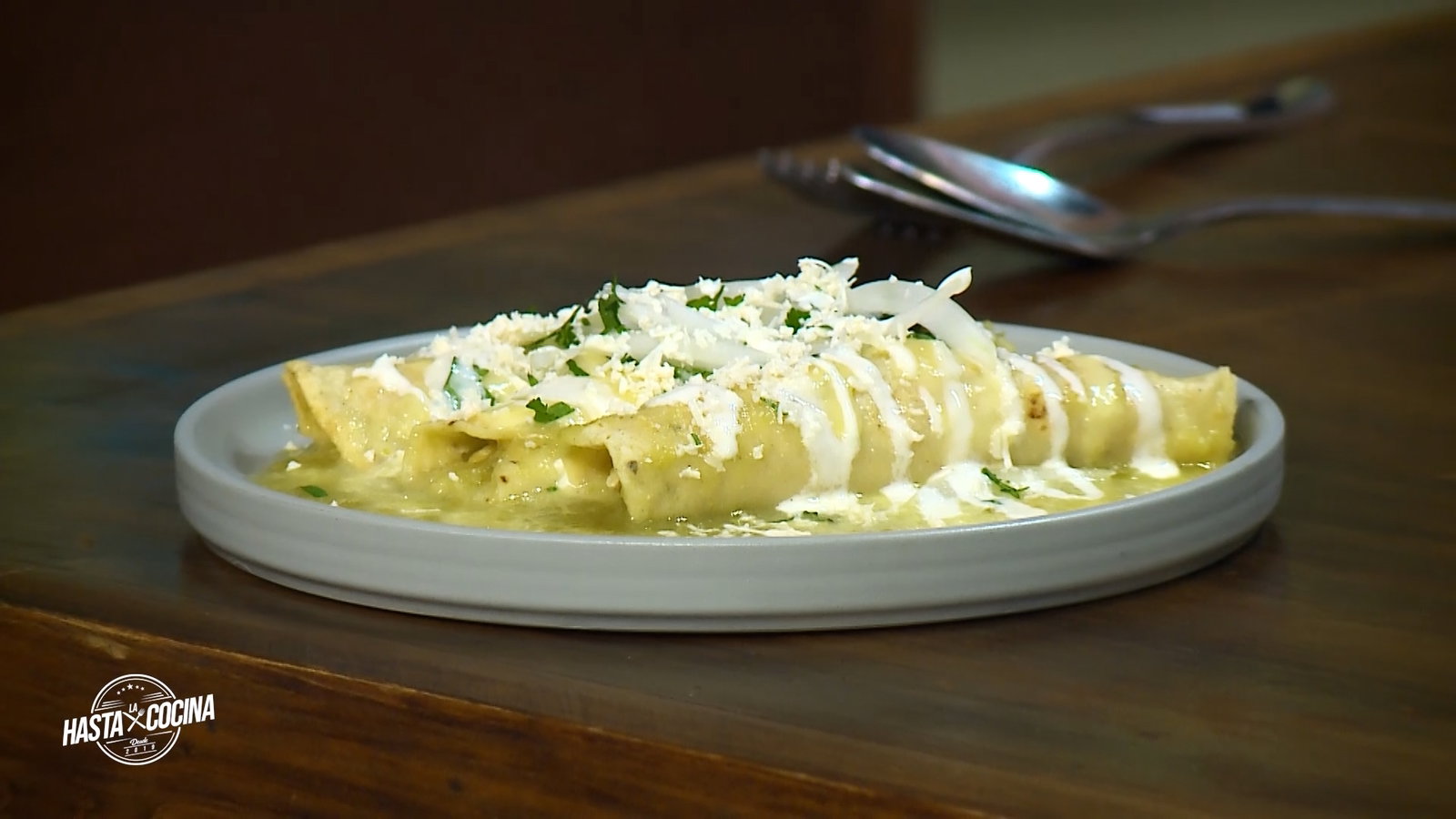 Enchiladas verdes suizas